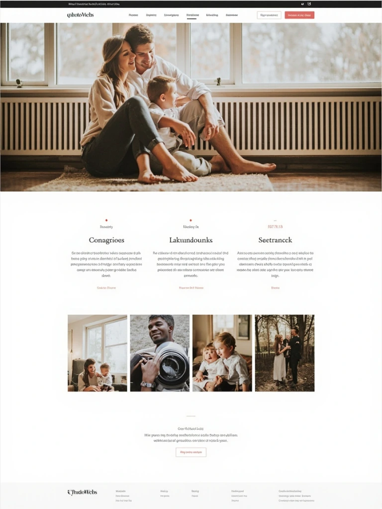 A family portrait photograph used as a composite for a portrait studio case