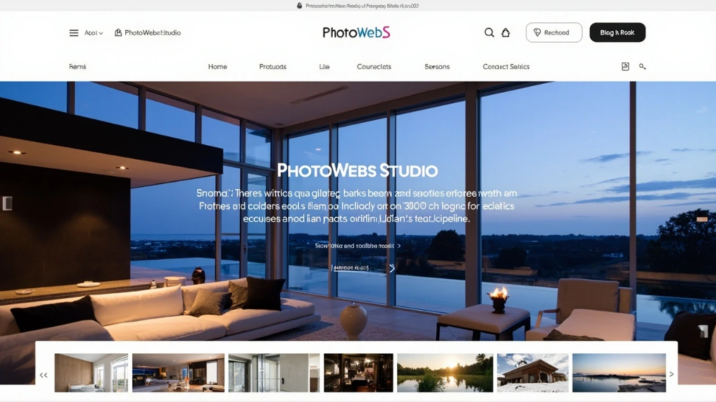 The Planbook real estate template — architectural grid over a dusk interior
